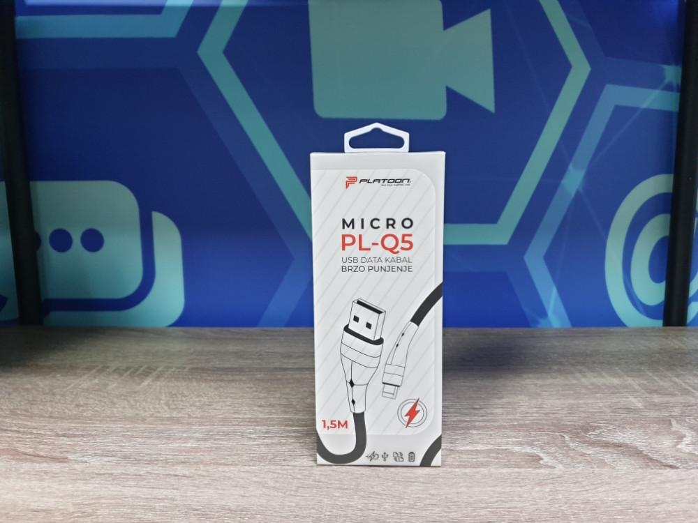 PL-Q5 MICRO 1,5M USB DATA KABAL BRZO PUNJENJE