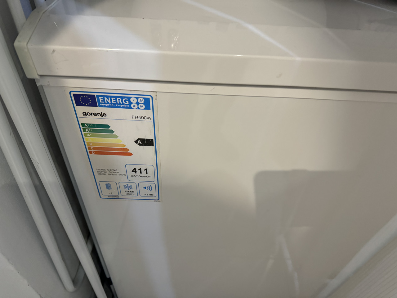Zamrzivac GORENJE Skrinja 380lit duboko zamrzavanje
