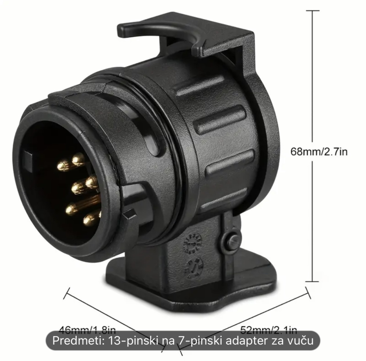 Adapter za prikolicu uticnice prelaz sa 13 na 7 pin 13/7 Dzek