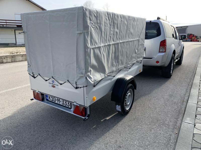 Prikolica za Auto TPV 750kg sa ceradom bruto 750 kg