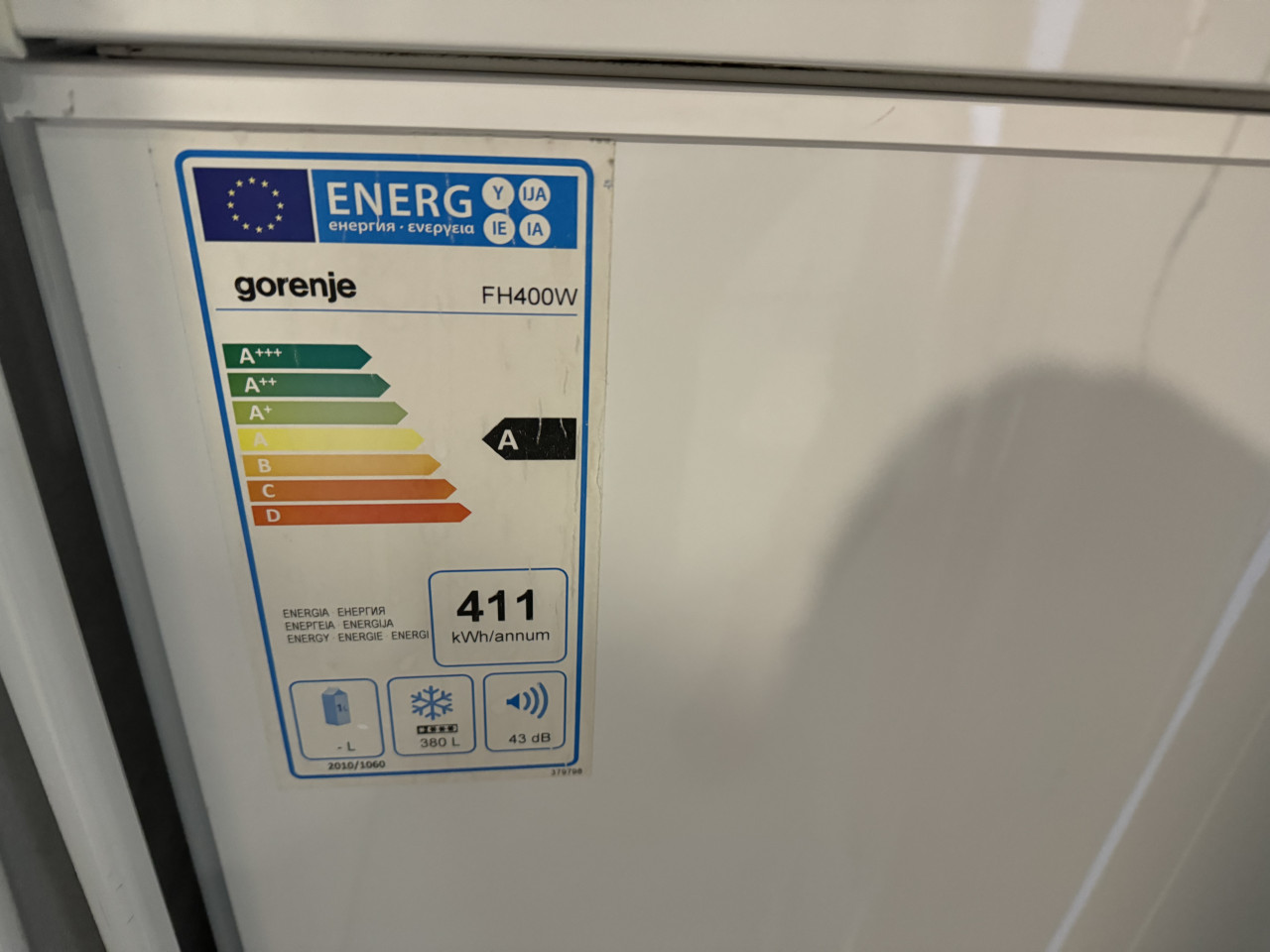 Zamrzivac GORENJE Skrinja 380lit duboko zamrzavanje