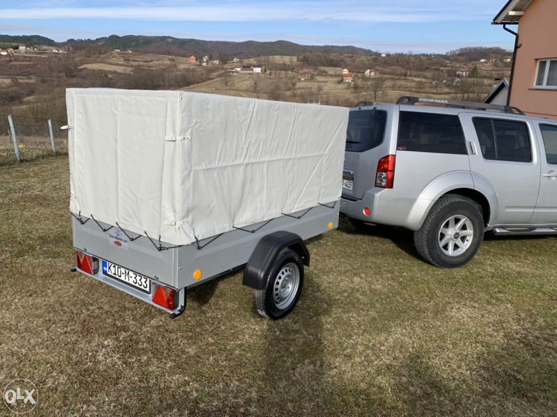 Prikolica za Auto TPV 750kg sa ceradom bruto 750 kg