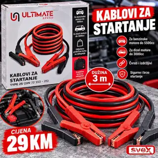 Kablovi za startanje Ultimate Speed 3m