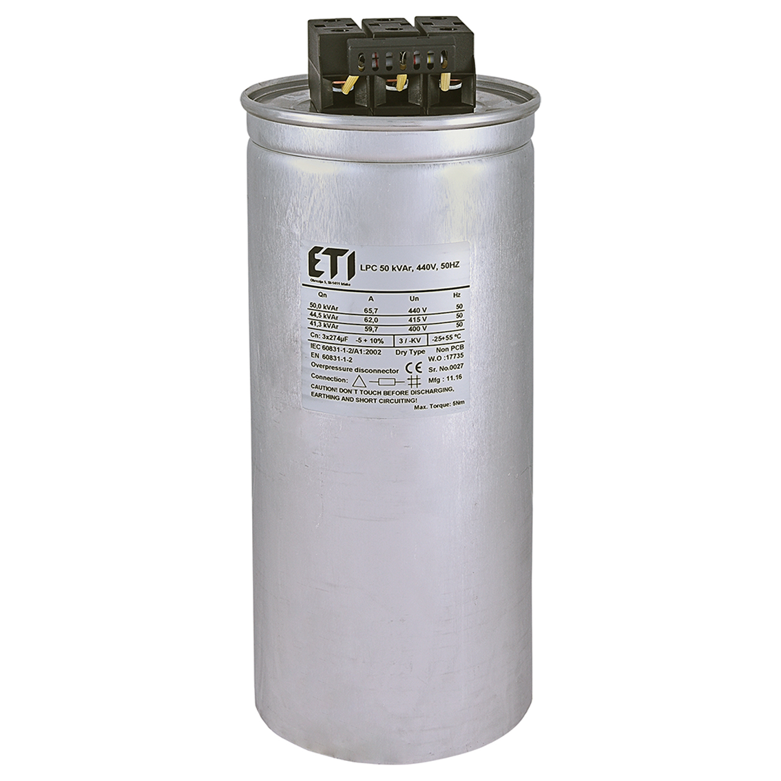 Kondenzatorska baterija LPC 50KVar,3P,440V Eti