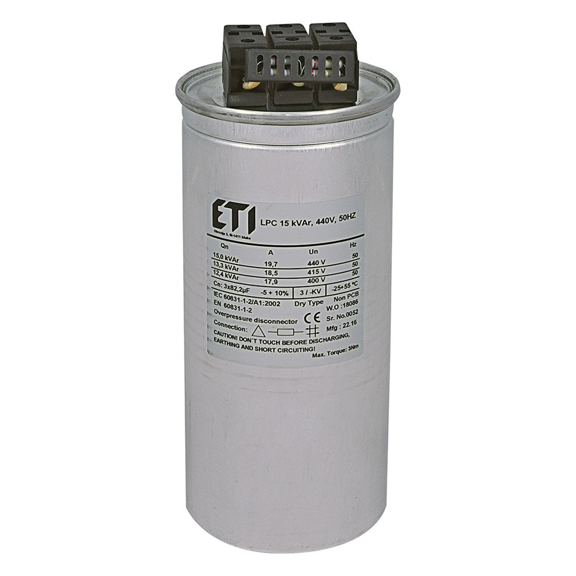 Kondenzatorska baterija LPC 15KVar,3P,440V Eti