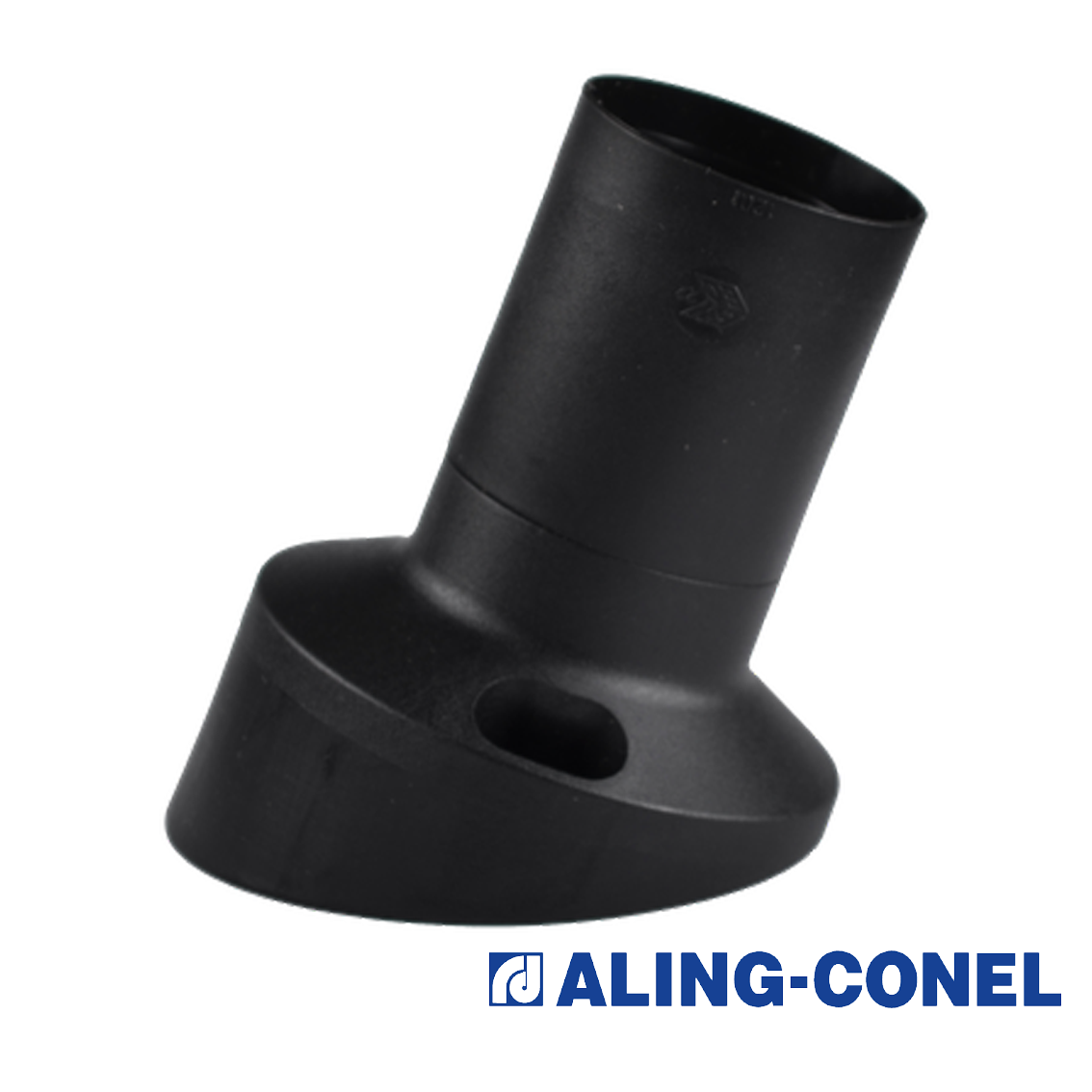 Bakelitno grlo E27 zidno koso crno Aling conel