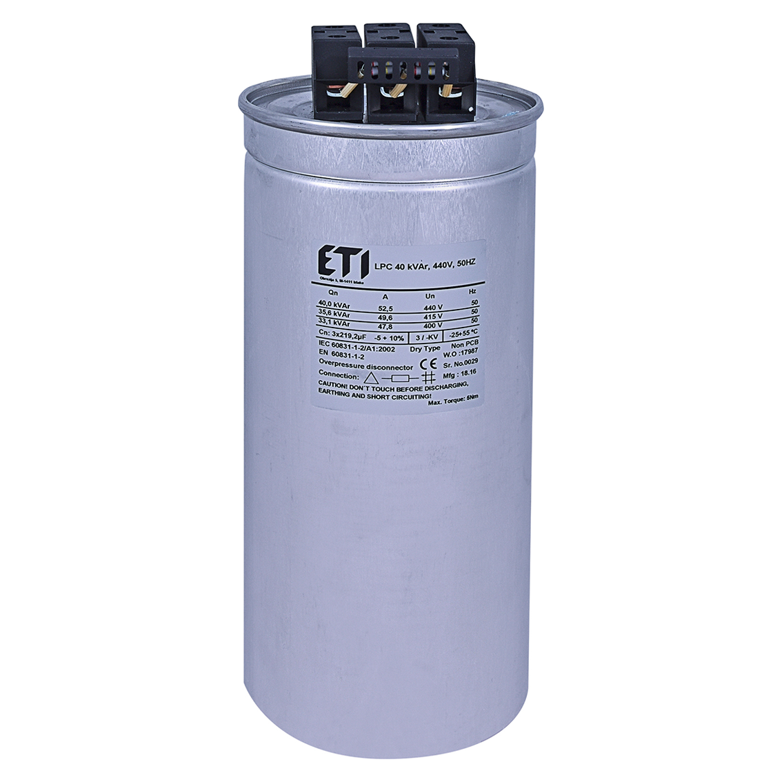 Kondenzatorska baterija LPC 40KVar,3P,440V Eti