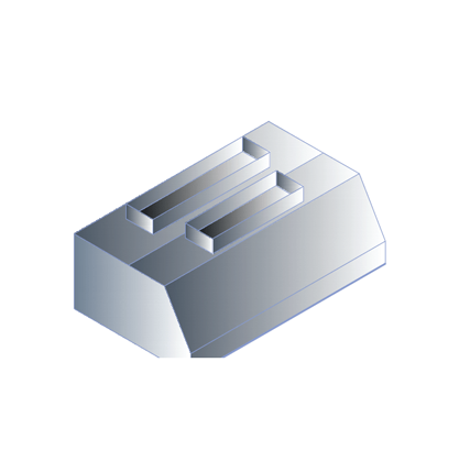 Zidna ravna napa ZRN-E 2500x900x500 mm