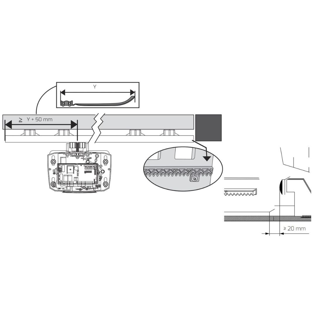 BFT Motor za kliznu kapiju DEIMOS 24V 400 kg SET