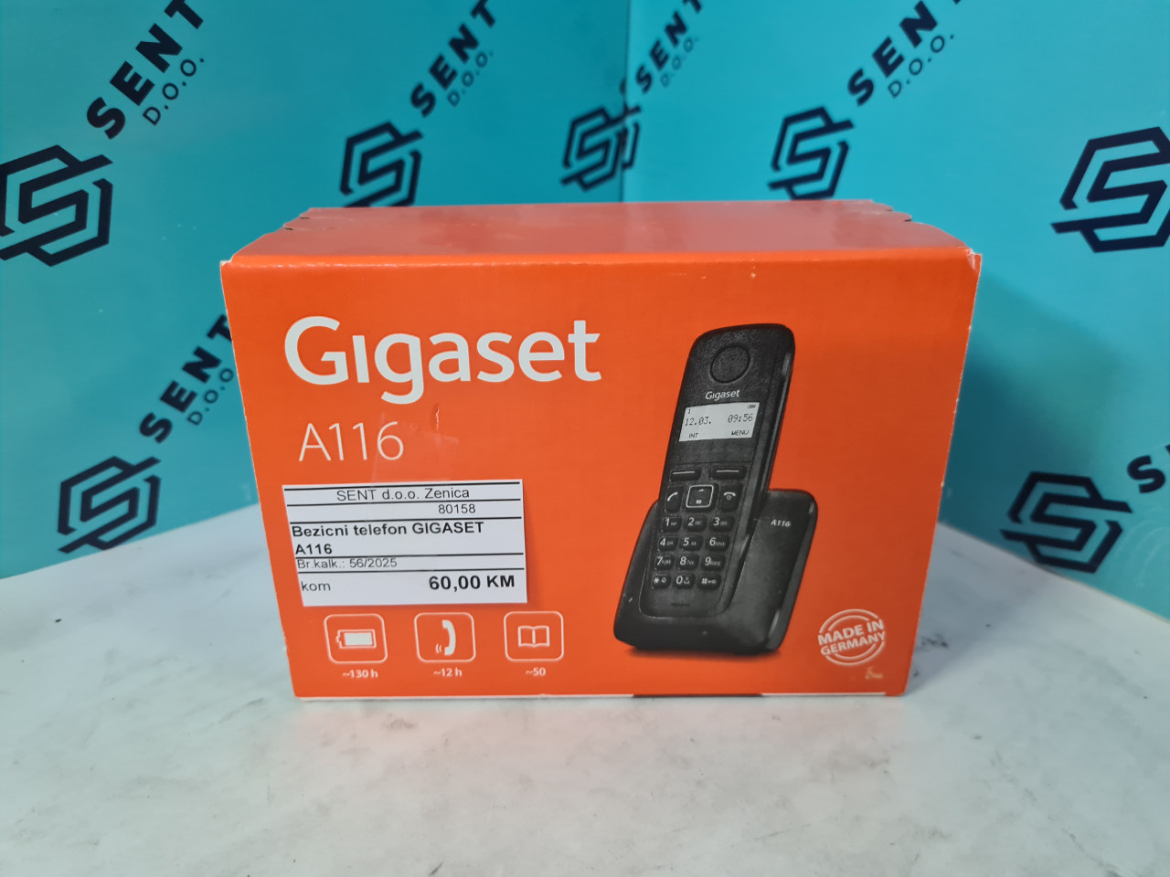 Gigaset Bežični telefon A116 - Crni