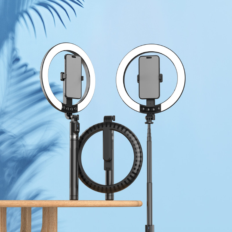 Selfie stalak s ring svjetlom Gigatech, RGB