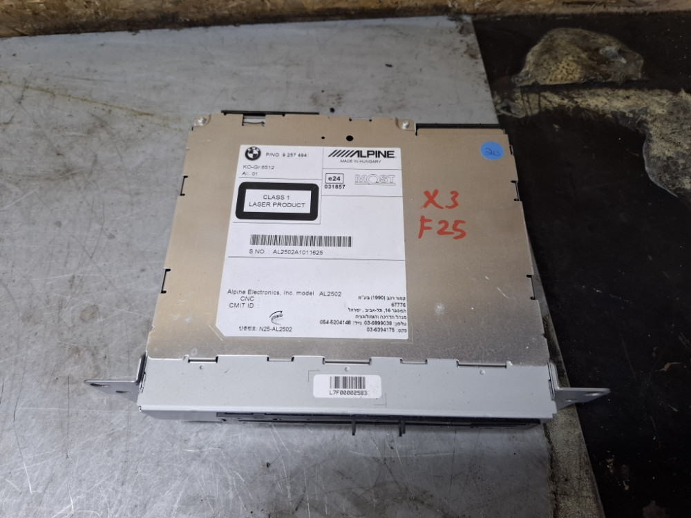 RADIO CD BMW X3 F25 9257494
