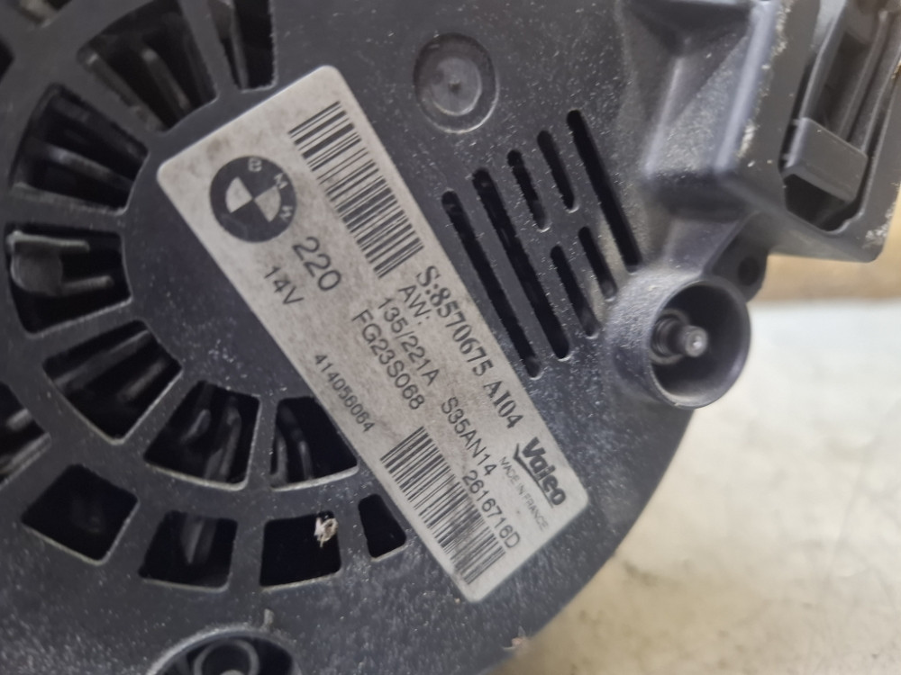 ALTERNATOR BMW X5 X6 F16 F15 8570675 VALEO 220 A