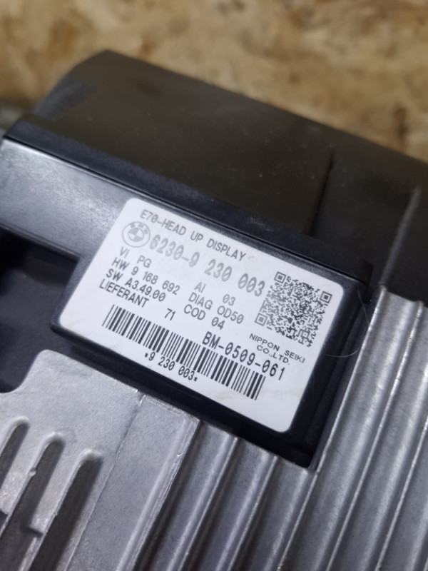 HEAD UP BMW X5 X6 E71 E70 9230003