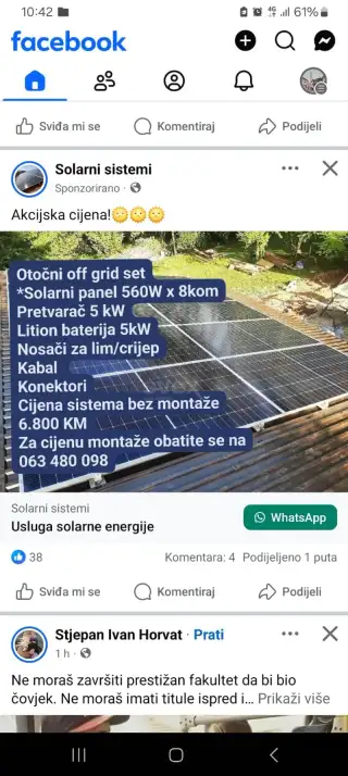 Off grid elektrana 5kW