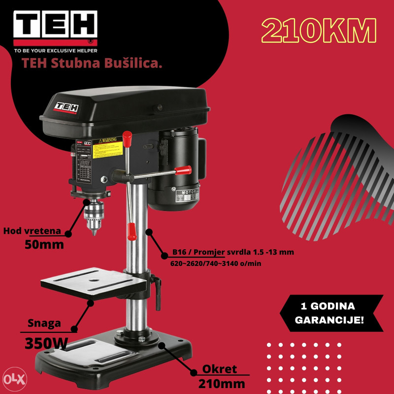 TEH FIKSNA BUŠILICA 350W TDP1341