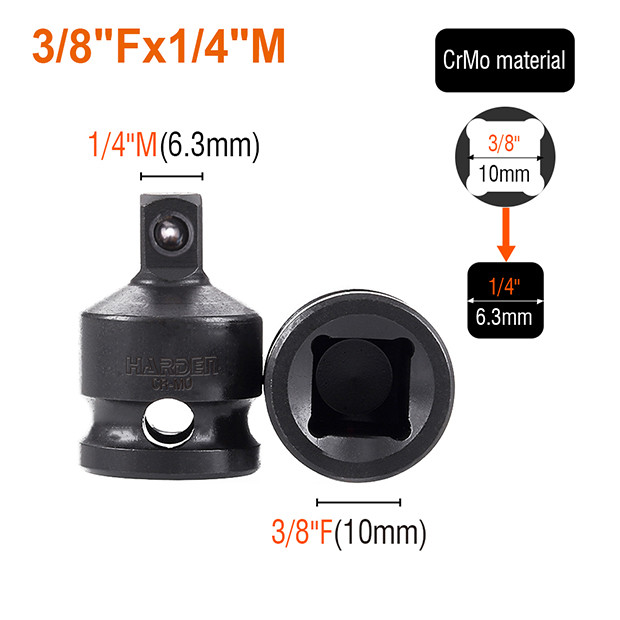 Osmodijelni set kovanih redukcija za gedore 1/2" HARDEN
