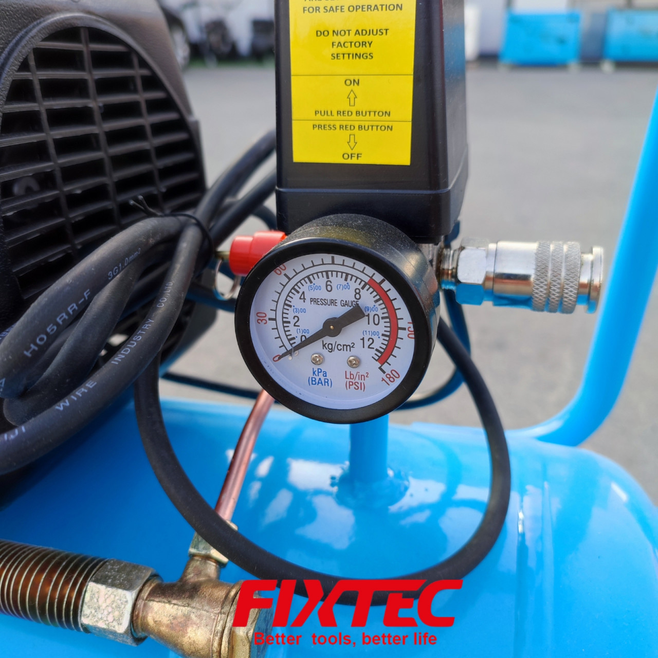 FIXTEC kompresor zraka 50L - 8 bara