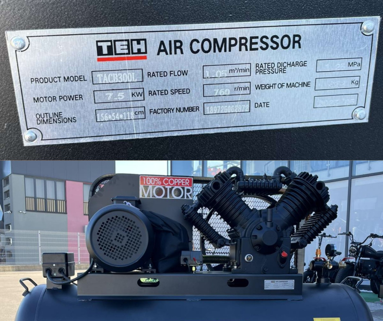 TEH Kompresor zraka 300L NOVO