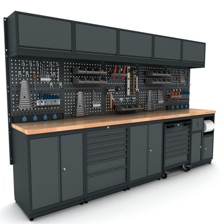 Metalni modularni radni stol Nano-Bodur (NO:27)