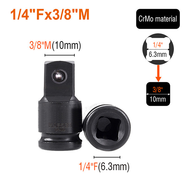 Osmodijelni set kovanih redukcija za gedore 1/2" HARDEN