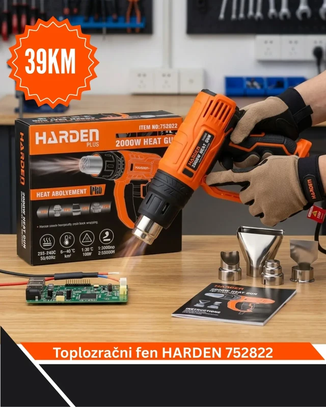 Toplozracni fen 2000W HARDEN 752822
