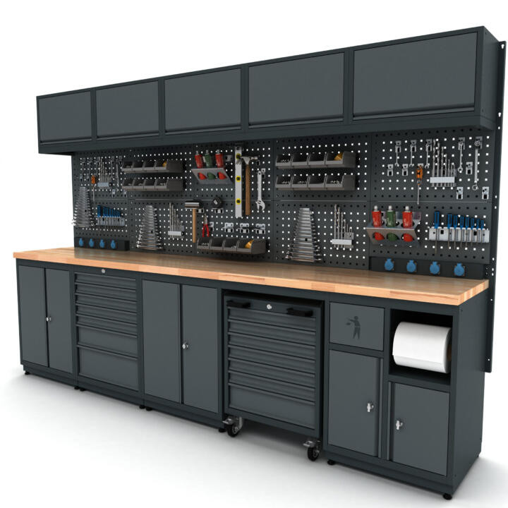 Metalni modularni radni stol Nano-Bodur (NO:27)