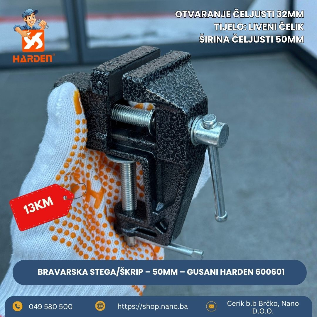 Bravarska stega/škrip 50mm čelični HARDEN 600601