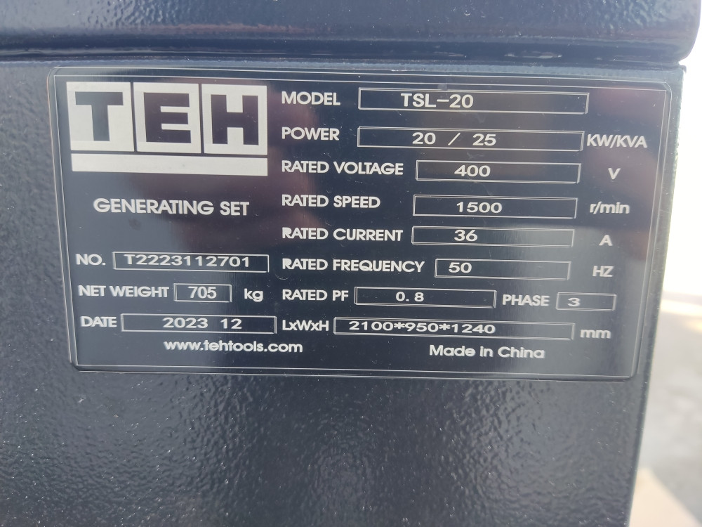 Industrijski Dizelski generator (agregat) 25KVA