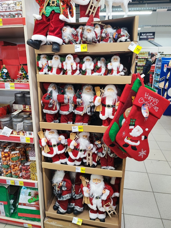 STAKLENA KUGLA NOVOGODIŠNJI BOZICNI UKRAS