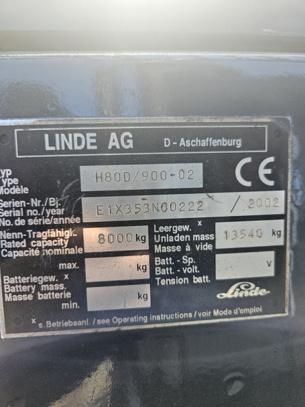 Viljuskar Linde H80/900 2002 -  HM Music doo