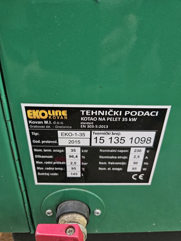Kotao na pelet 35KW