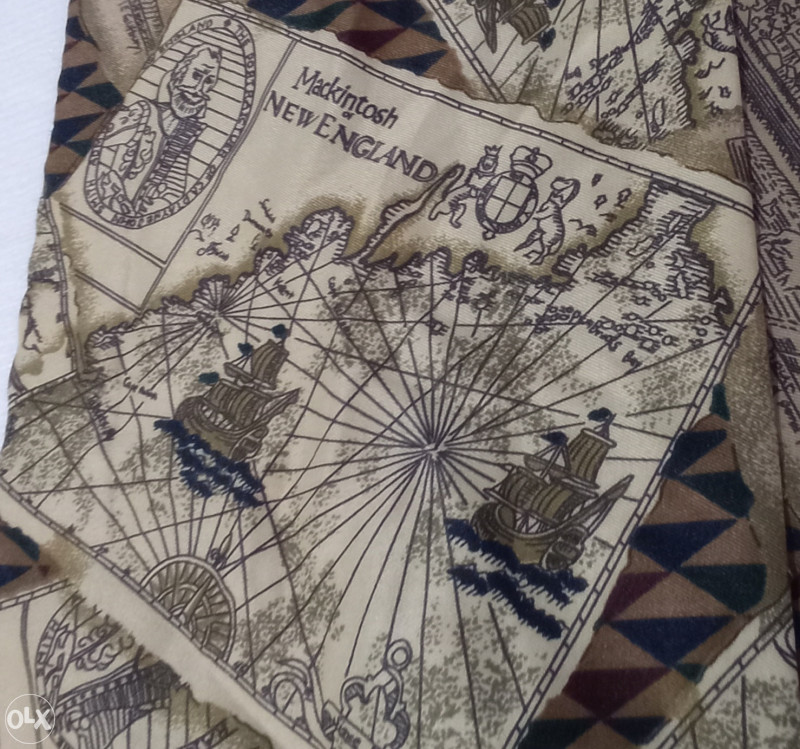 Šal stara mapa dizajn vintage tanji ilustracija brodovi