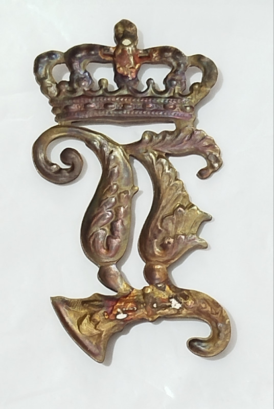 Ornament znak značka za bavarski vojni šljem iz 19. vijeka