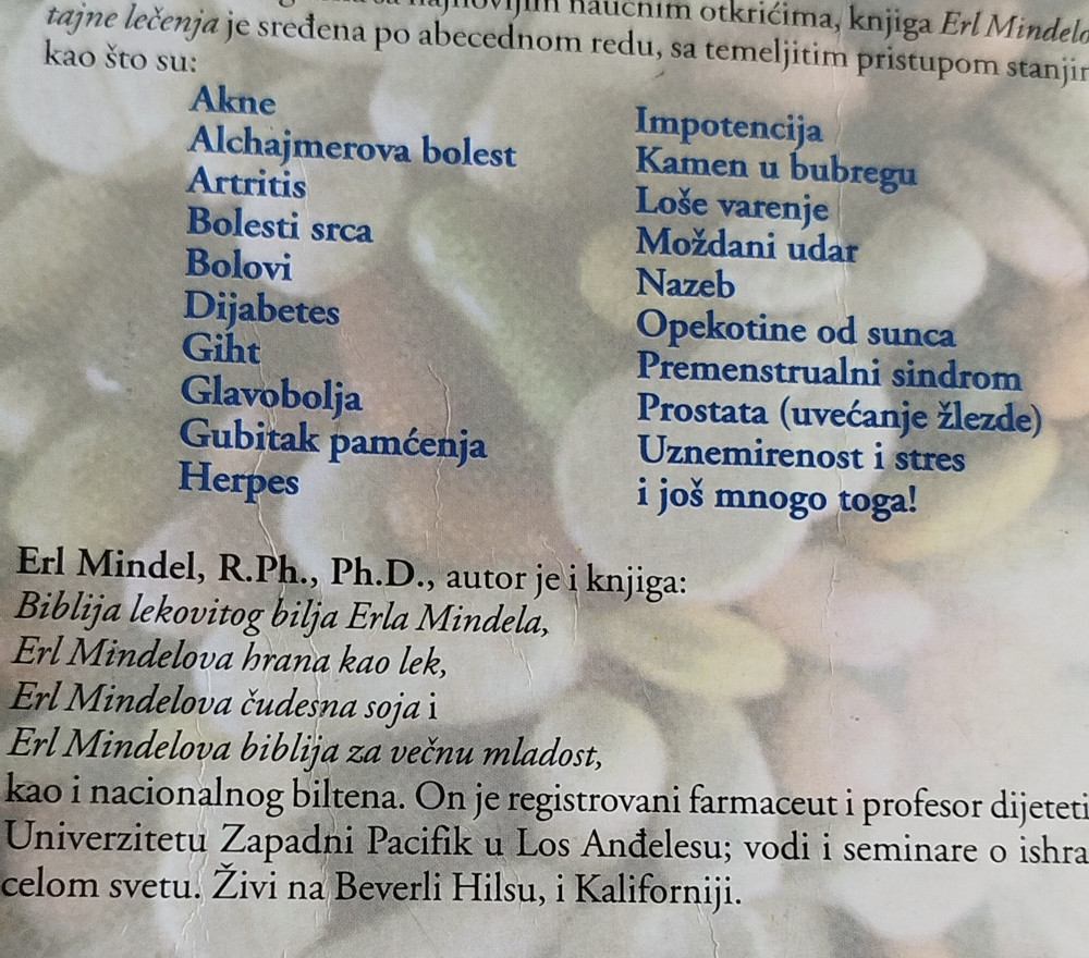 Erl Mindelove Tajne lečenja liječenja Earl Mindell zdravlje