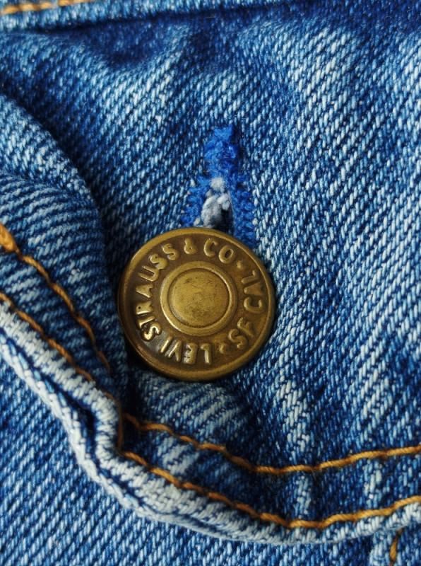 Levis teksas jakna vintage wash original Made in USA retro denim