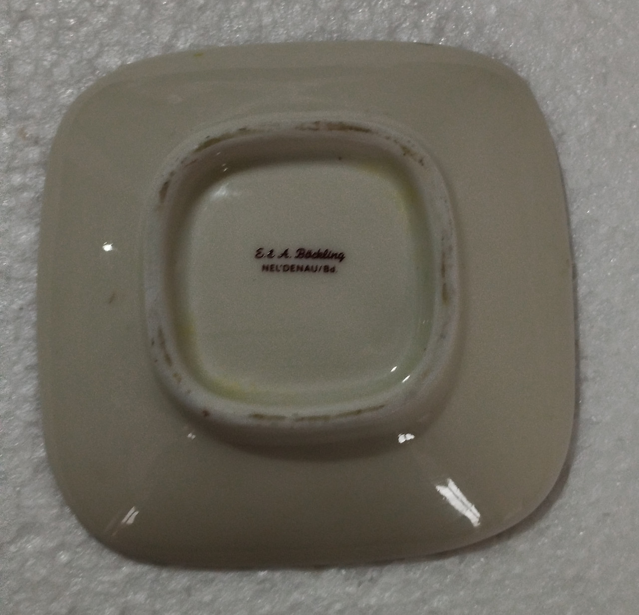 Vintage porcelanska posuda pepeljara E&A Bockling original
