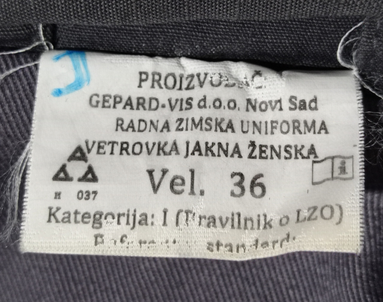 Jakna Carina Srbije amblem vjetrovka ženska