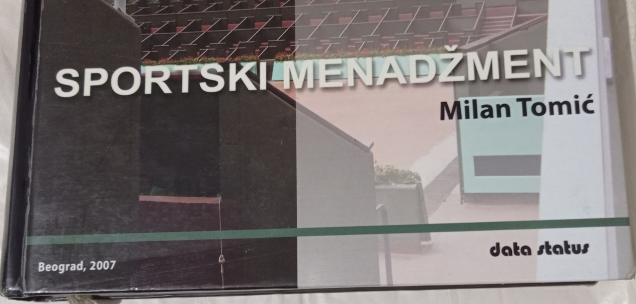 SPORTSKI MENADŽMENT Milan Tomić knjiga