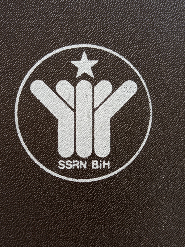 SSRN BiH Plaketa i Značka u kutiji staro priznanje SFRJ