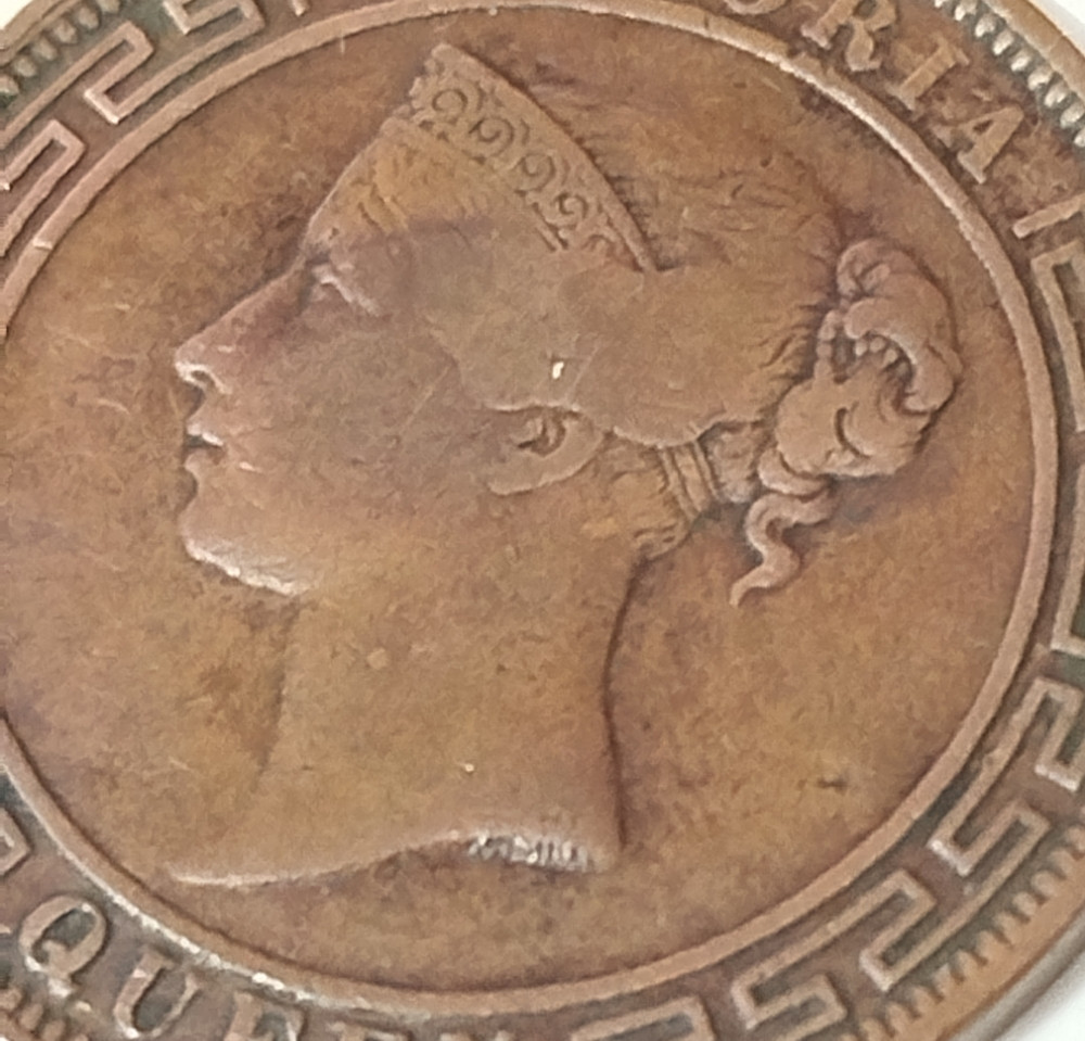 Stara kovanica novčić Cejlon 5 Centi 1870 Kraljica Viktorija