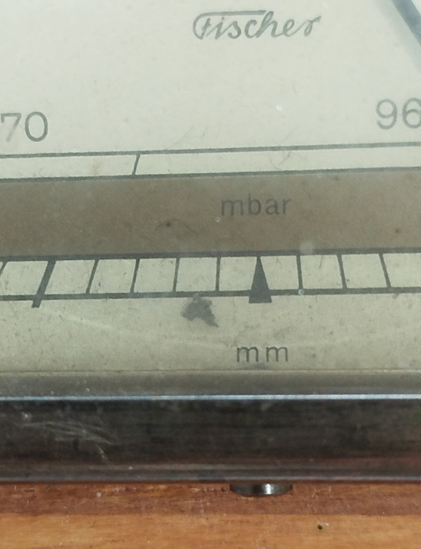 FISCHER barometar i termometar stari vintage