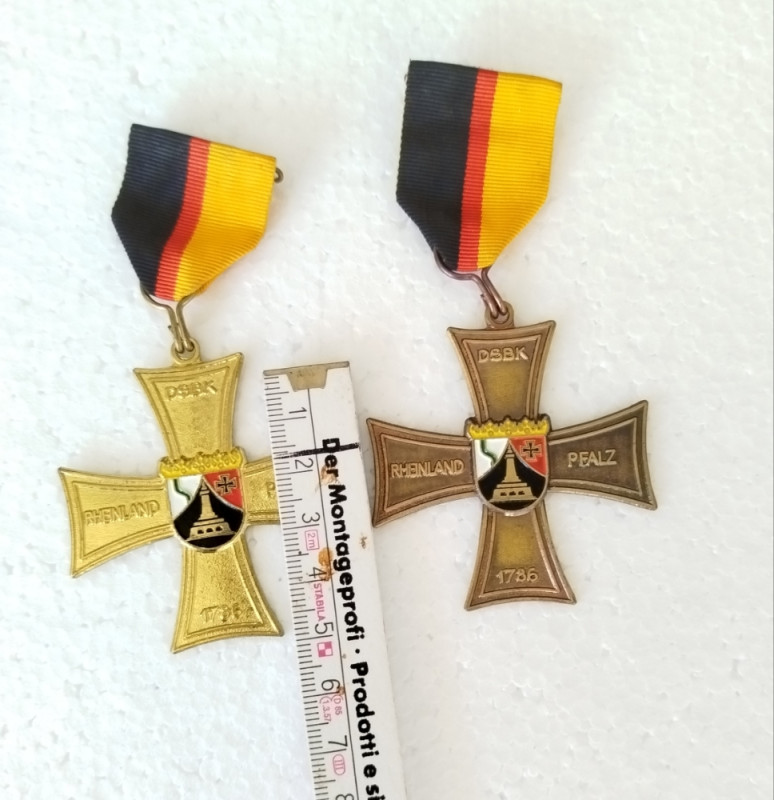 Njemačke medalje DSBK Rheinland-Pfalz 1786 2 komada