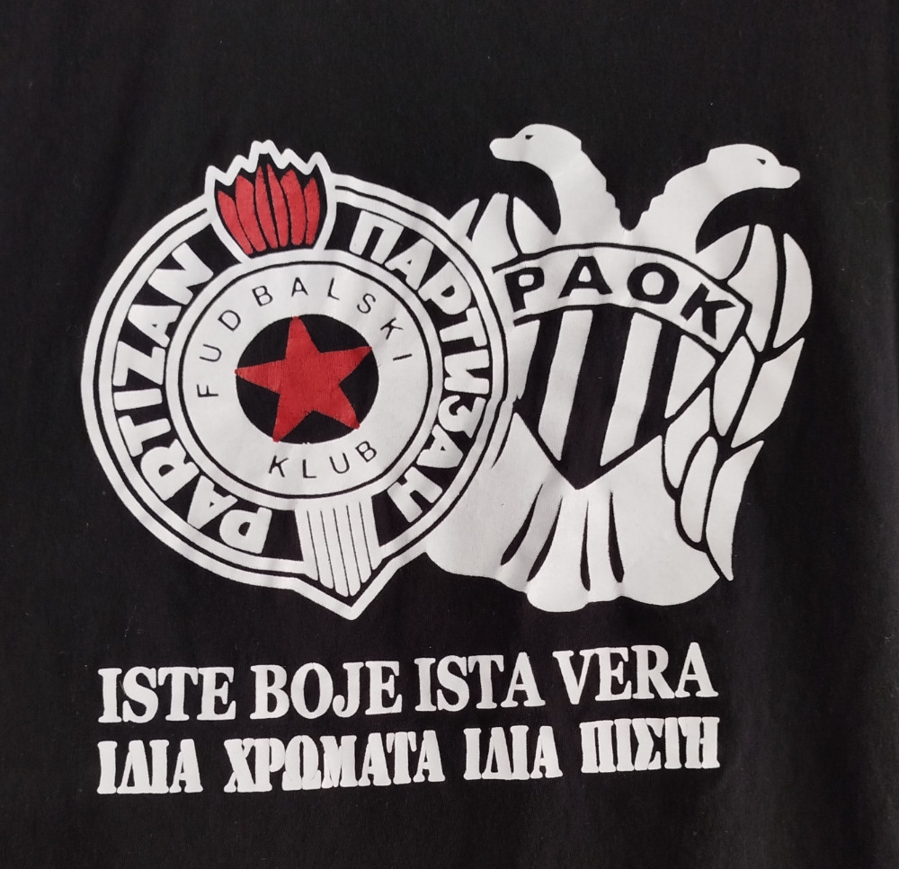 Fudbalski klub Partizan Paok majica navijačka Grobari