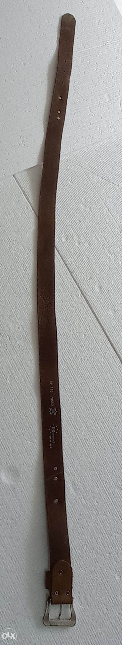Kaiš HUMMEL kožni prava koža pantolone hlače 110 cm