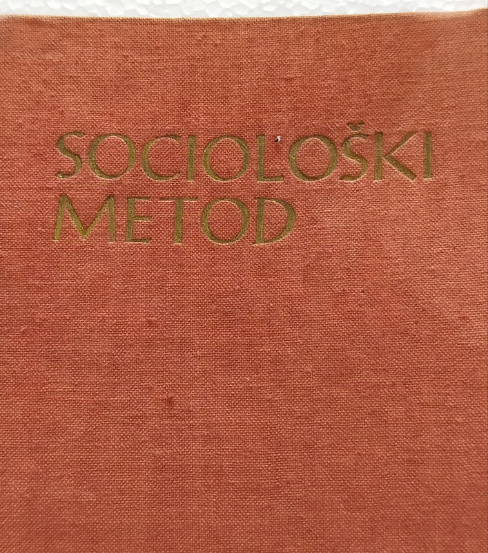 Sociološki metod Vojin Milić knjiga udžbenik
