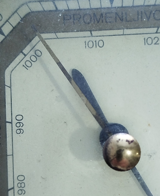 FISCHER barometar i termometar stari vintage