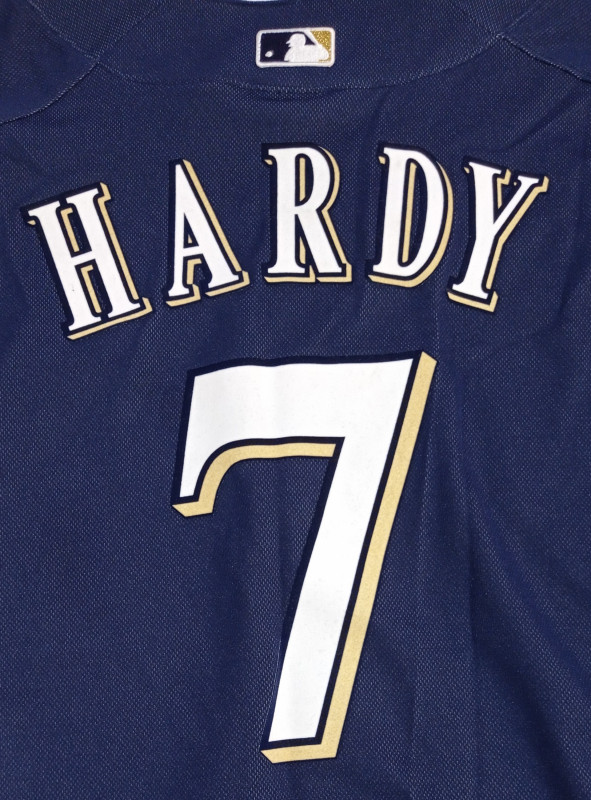 JJ Hardy dres Milwaukee Brewers MLB Baseball Majestic