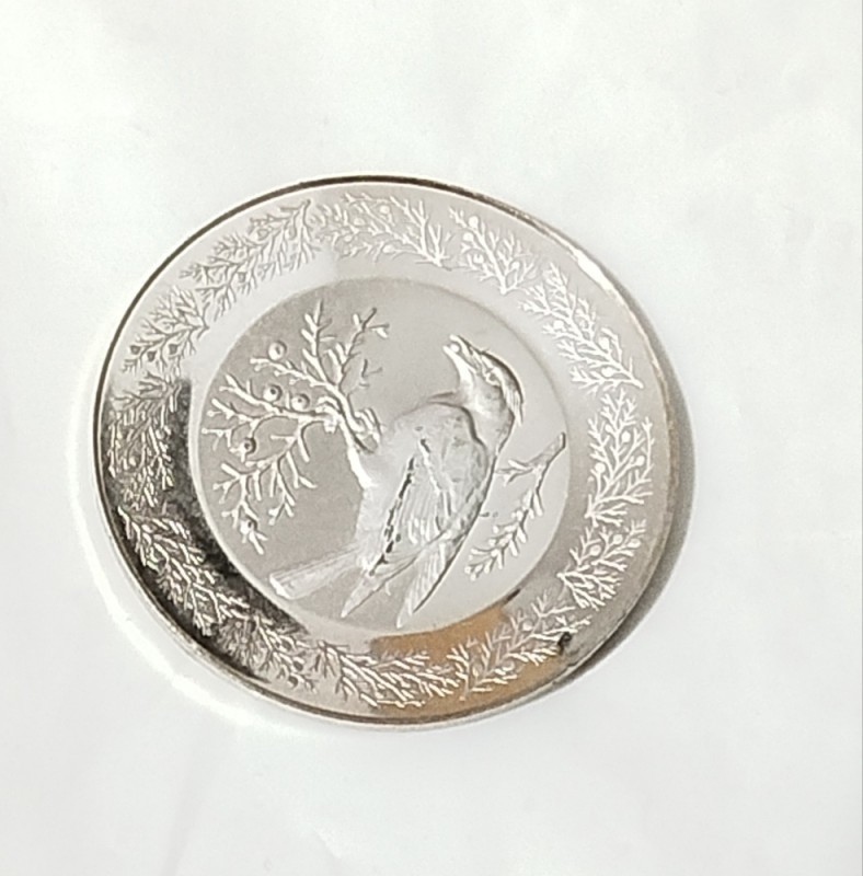 Kolekcionarski set metalnih medaljona 20 komada ptice