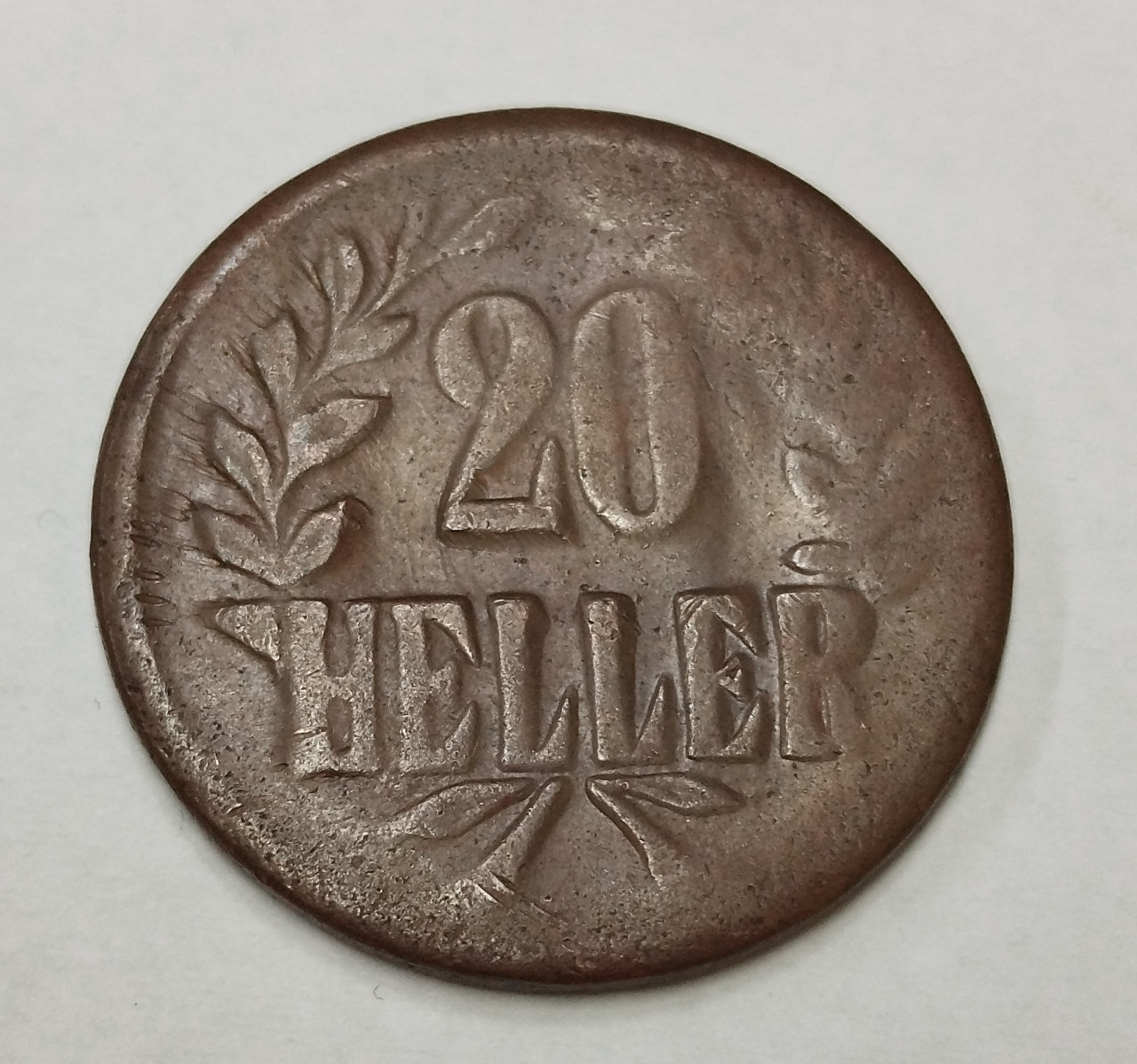 Stari novčić 20 Heller 1916 T Njemačka Istočna Afrika kovanica